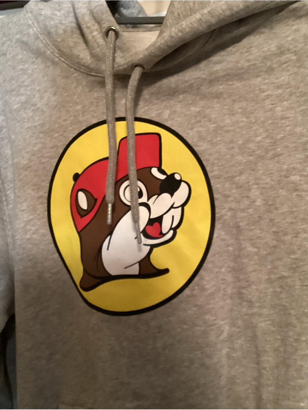 Gray Crewneck Sweatshirt with Yellow BUC-EES  Graphic